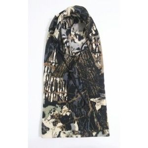 Camo Balaclava Hood Mask Brown Gray Black Hunting Outdoors Fleece Adjustable